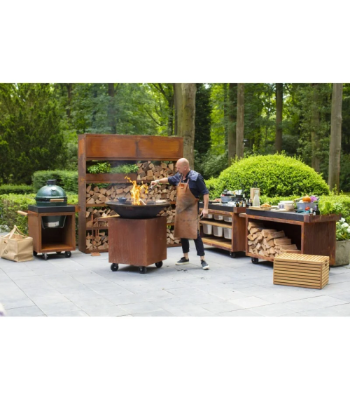 MESA CON TABLA DE HORMIGÓN OFYR 65 PRO PARA KAMADO