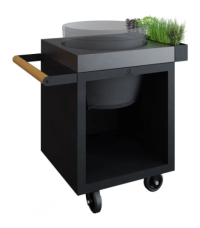 BLACK OFYR 65 PRO CONCRETE BOARD TABLE FOR KAMADO