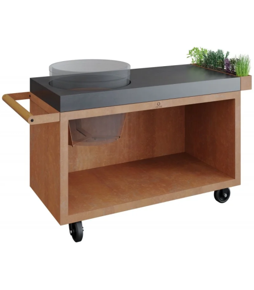 MESA CON TABLA DE HORMIGÓN OFYR 135 PRO PARA KAMADO
