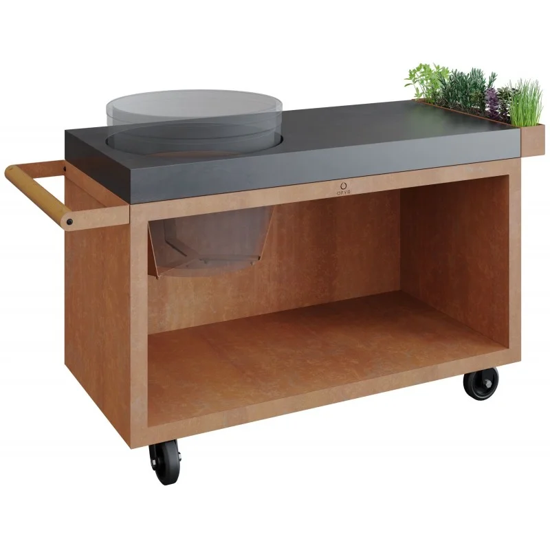 MESA CON TABLA DE HORMIGÓN OFYR 135 PRO PARA KAMADO