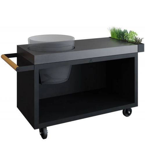 MESA CON TABLA DE HORMIGÓN BLACK OFYR 135 PRO PARA KAMADO