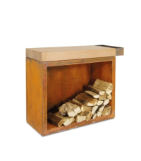 MESA DE CORTE DE TECA ALMACENAJE OFYR BUTCHER BLOCK BBS-90-TW