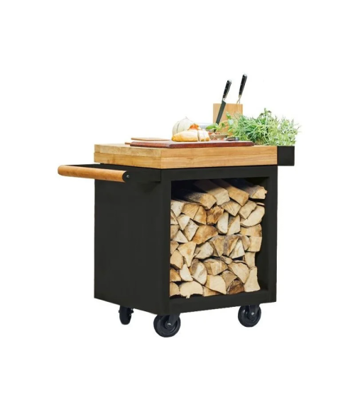 OFYR MISE EN PLACE PRO TEAK TABLE BLACK MP-B-65-PRO-TW