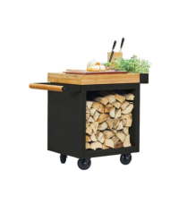 OFYR MISE EN PLACE PRO TABLE EN TECK NOIR MP-B-65-PRO-TW