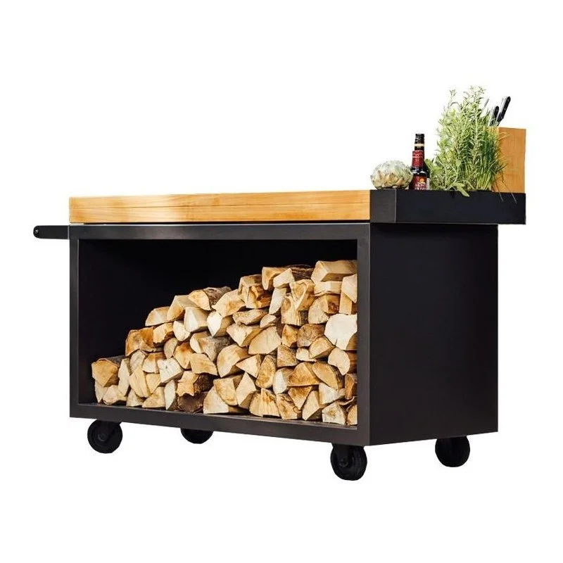 OFYR MISE EN PLACE PRO TABLE EN TECK NOIR MP-B-135-PRO-TW