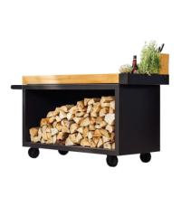 OFYR MISE EN PLACE PRO MESA DE TECA BLACK MP-B-135-PRO-TW