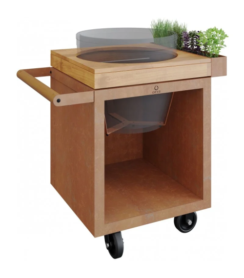 OFYR 65 PRO TEAK BOARD TABLE FOR KAMADO
