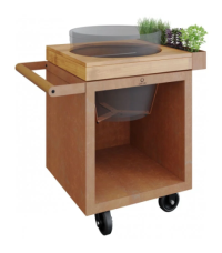 MESA CON TABLA DE TECA OFYR 65 PRO PARA KAMADO