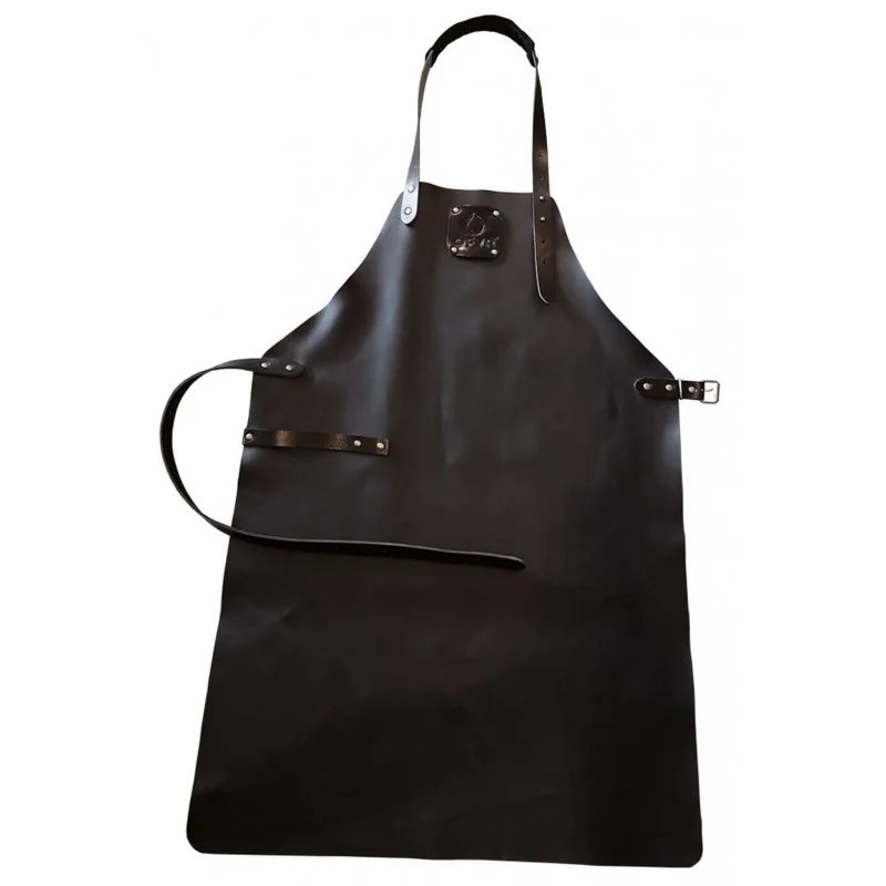 OFYR BLACK LEATHER APRON