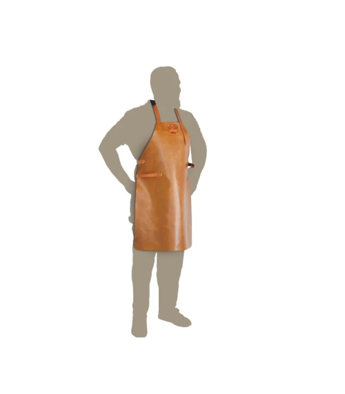 DELANTAL DE CUERO MARRÓN OFYR