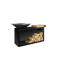 BARBACOA ISLA DE MADERA BLACK OIB-85-TW OFYR