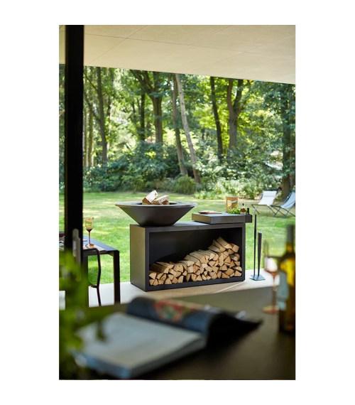 BARBACOA ISLA DE MADERA BLACK OIB-85-TW OFYR