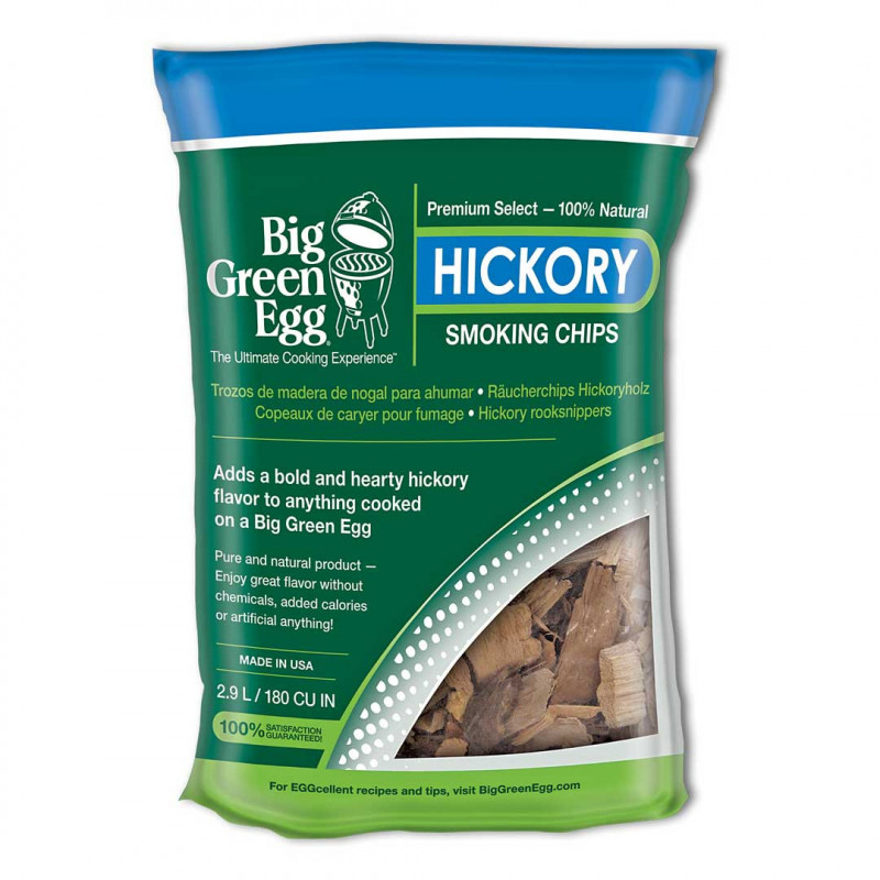 Copeaux de bois de hickory pour Big Green Egg