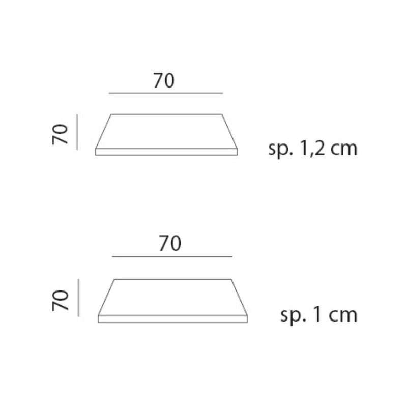 Piano Laminato 70x70 Nardi - dis pianoLaminato 70x70 1