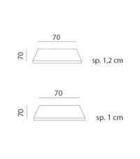 Piano Laminato 70x70 Nardi - dis pianoLaminato 70x70 1