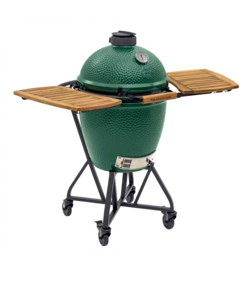 Large Big Green Egg Acacia Wood Side Shelves