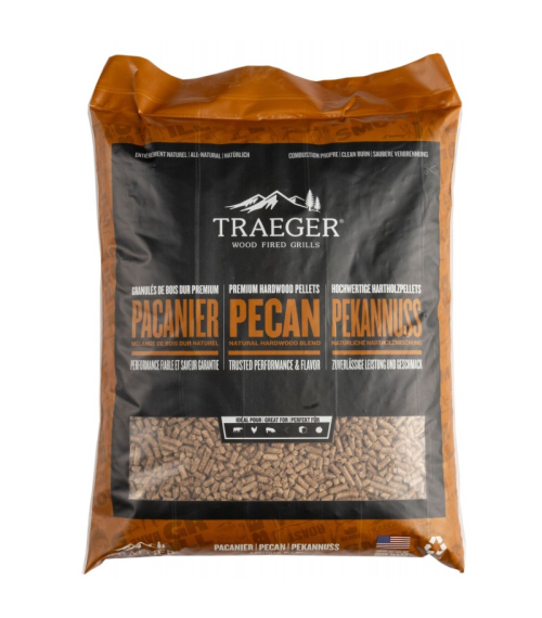 PELLETS DE MADERA NUEZ DE PECAN 9 KG TRAEGER