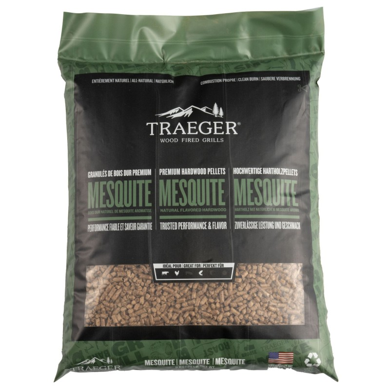 MESQUITE WOOD PELLETS 9 KG TRAEGER