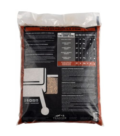 PELLET DI LEGNO SIGNATURE BLEND MIX 9 KG TRAEGER