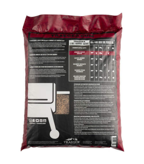 CHERRY WOOD PELLETS 9 KG TRAEGER