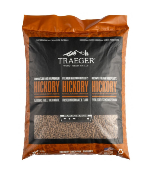 PELLET DI LEGNO DI HICKORY 9 KG TRAEGER