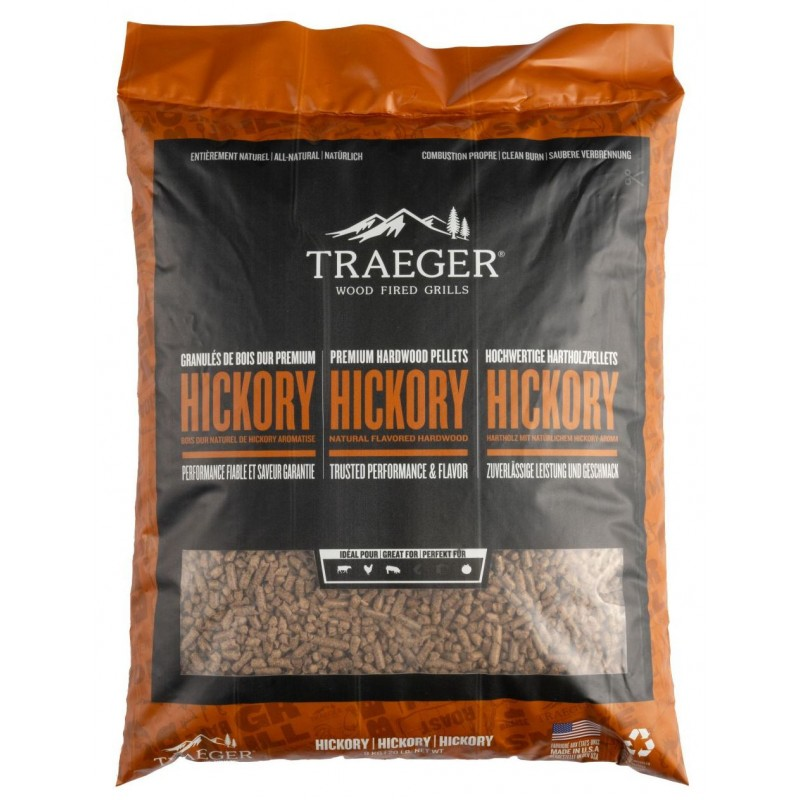 GRANULÉS DE BOIS HICKORY 9 KG TRAEGER