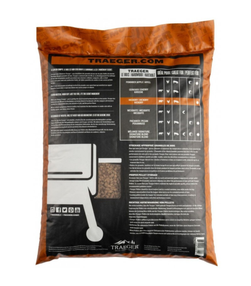 PELLETS DE MADERA HICKORY 9 KG TRAEGER