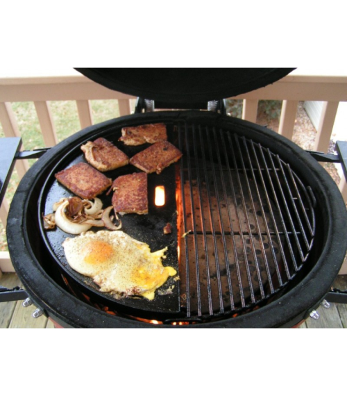 KAMADO JOE CLASSIC JOE REVERSIBLE CAST IRON HALF MOON GRIDDLE