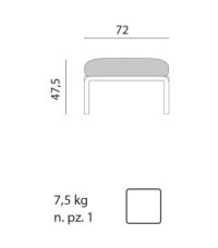 Pouf Komodo Antracita Nardi - komodo pouf