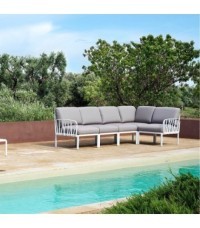 Rinconera Komodo 5 Blanco Nardi - Nardi sofa KOMODO5 biancoGrigio ambient images LR