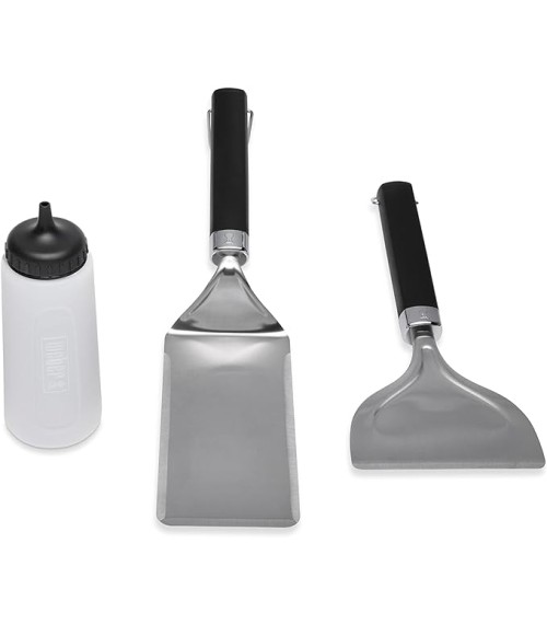 Set spatola per piastra Weber + bottiglia erogatrice