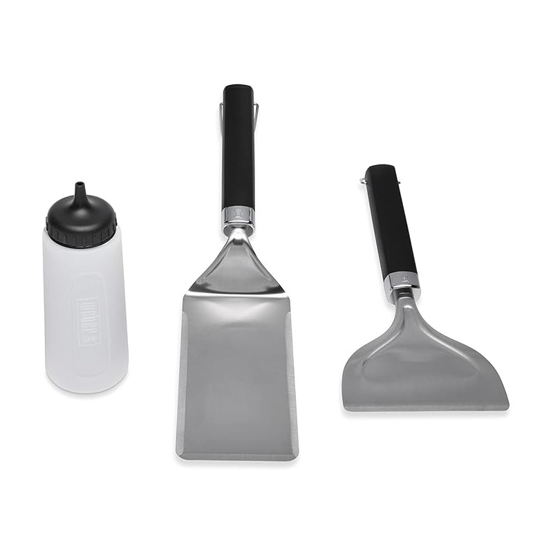 Set spatola per piastra Weber + bottiglia erogatrice