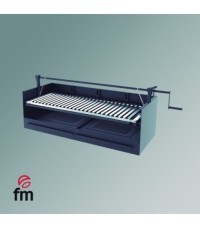 Barbecue à charbon et à bois BVE-100 avec élévateur FM