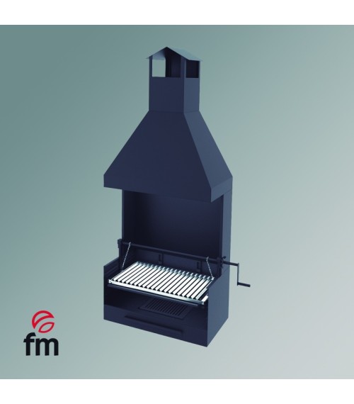 BVE-62 Charcoal and Wood Barbecue with Fm Lift