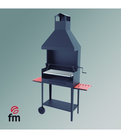 BVE-84 Charcoal and Wood Barbecue Fm