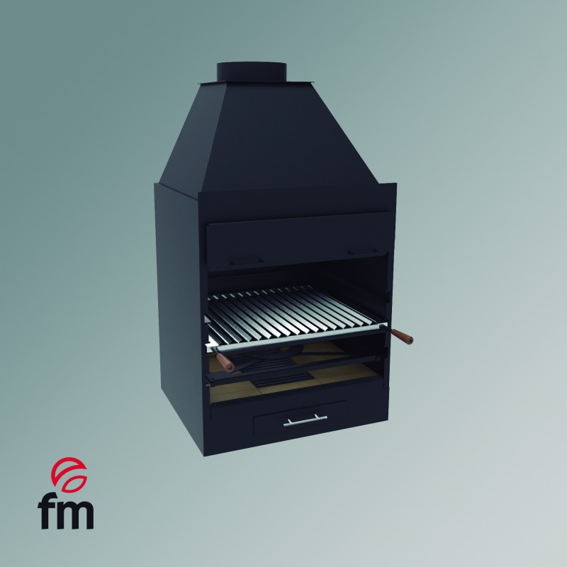 BF-60 Charcoal and Wood Barbecue Fm