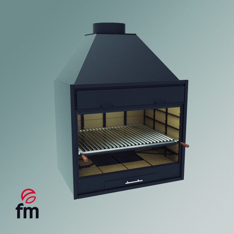 BF-90 Barbecue a carbonella e legna Fm