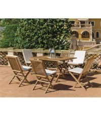 Ensemble de jardin en teck Ecija/Seroni Hevea