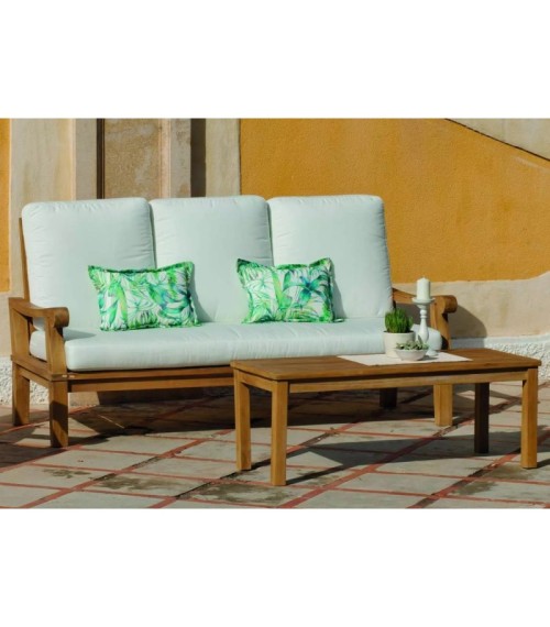 Divano in legno di teak Madrid Hevea