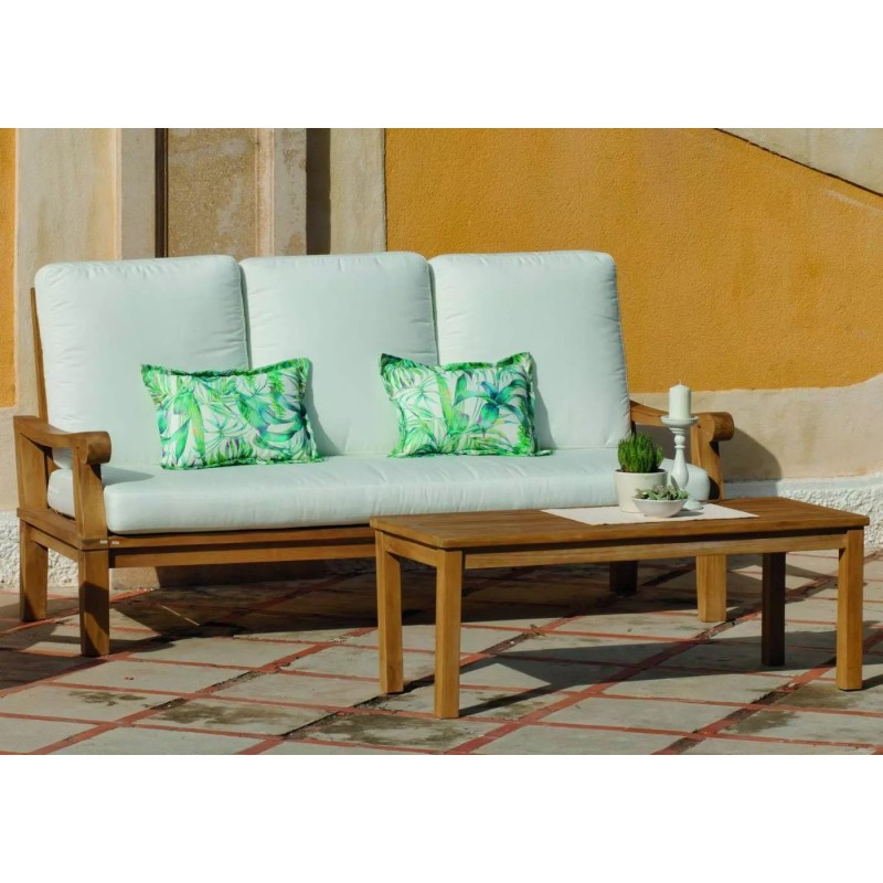 Divano in legno di teak Madrid Hevea
