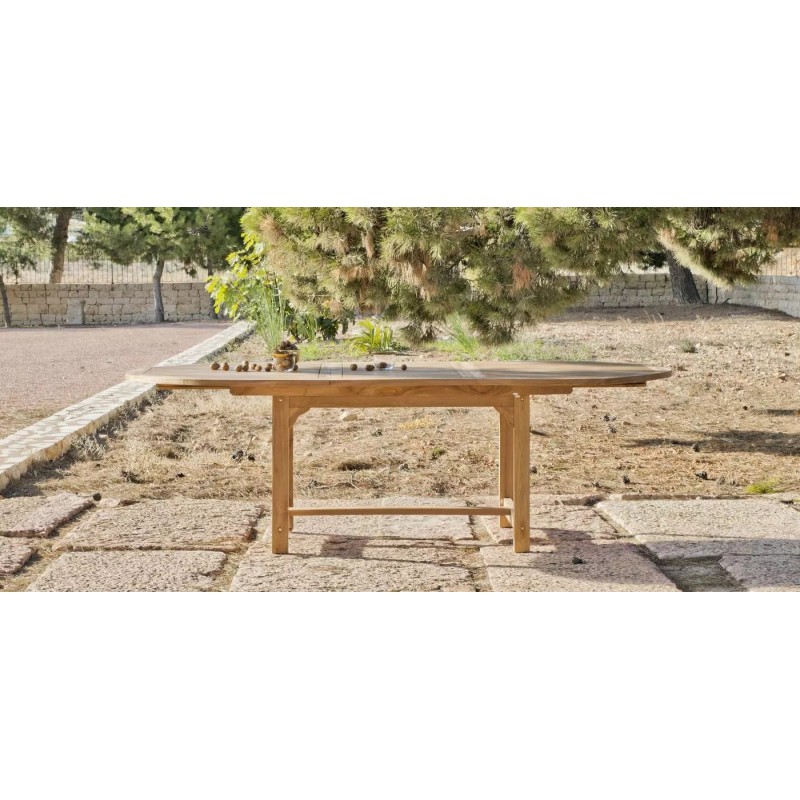 Tavolo in legno di teak Seroni Hevea