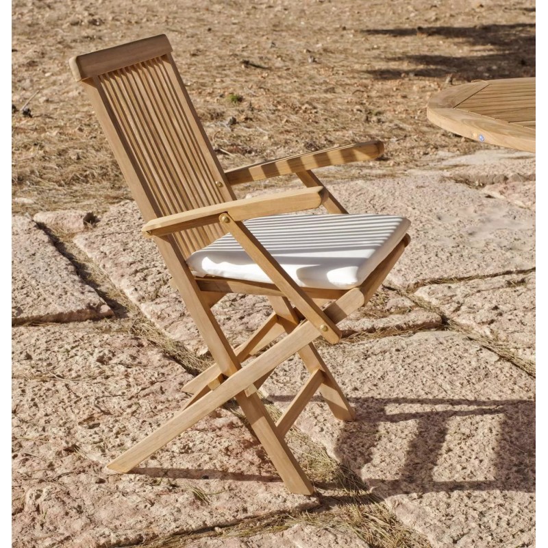 Poltrona Seroni in legno di teak di Hevea