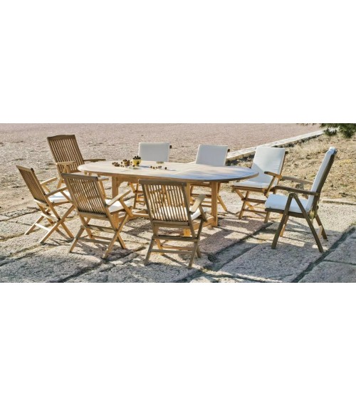 Poltrona Seroni in legno di teak di Hevea