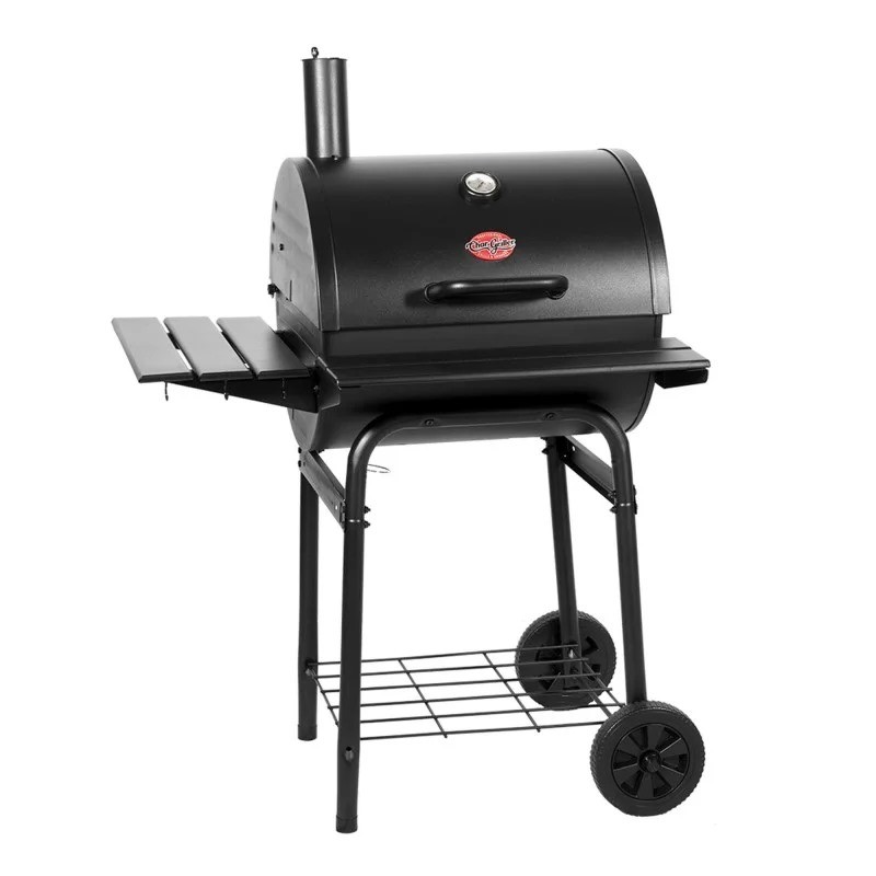 Wrangler charcoal barrel grill char-griller