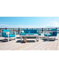 Alhama 8 Hevea aluminum garden set