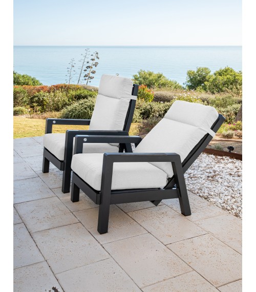 Milan Ensemble de fauteuils inclinables de Majestic Garden