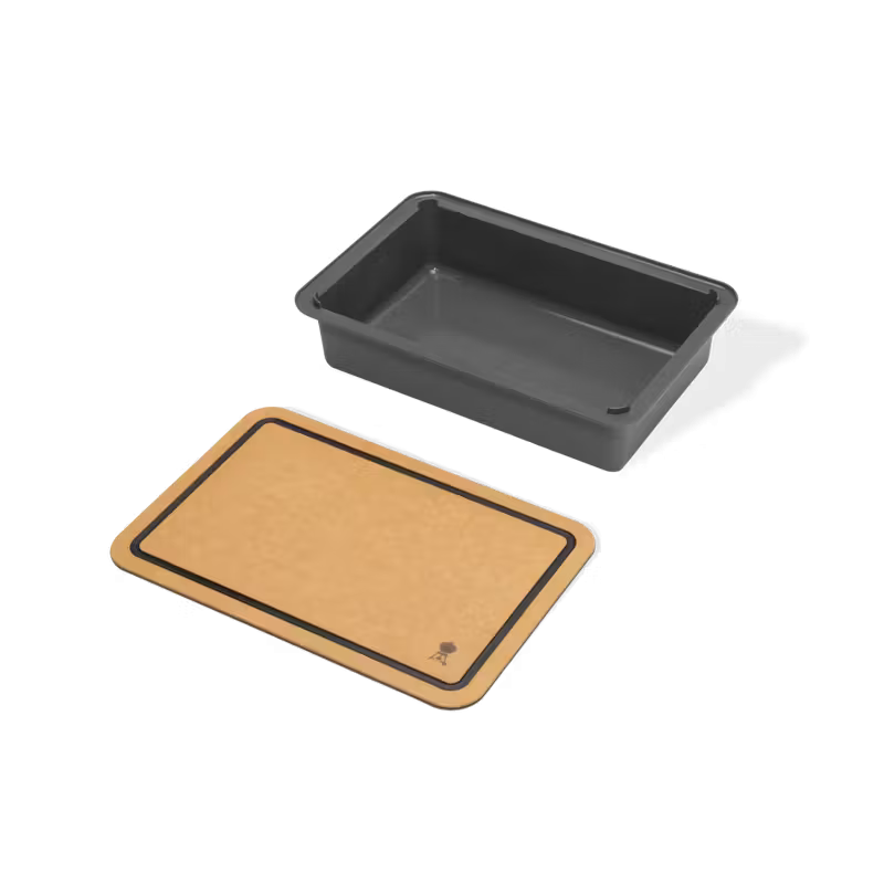 Cubeta con tapa/tabla para cortar Weber