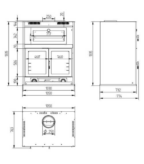 Charcoal and Wood Barbecue BHE-100 HP