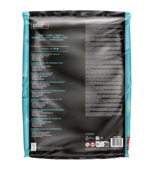 Pellet di legno naturale di ontano Weber