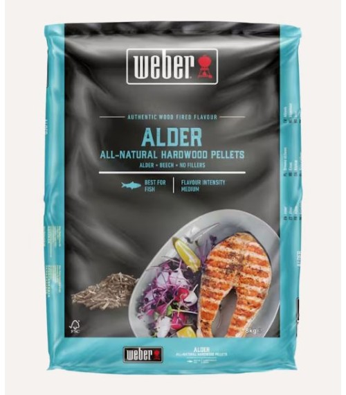 Pellet di legno naturale di ontano Weber